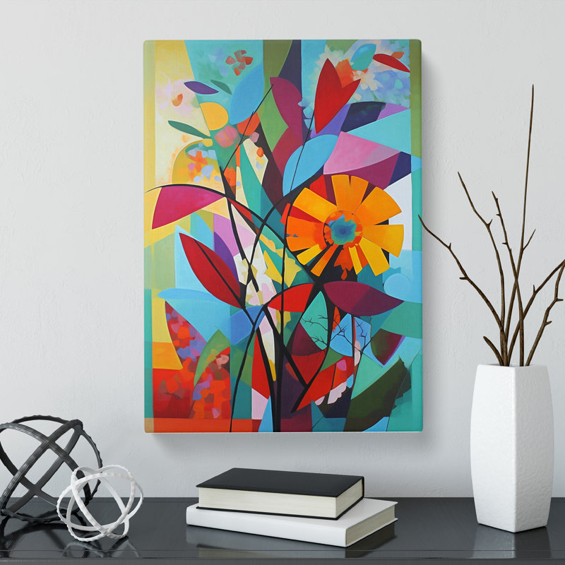 Constructivism Flowers Vol.5 - Wrapped Canvas, 50cm H x 35cm W x 3cm D