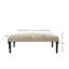 Banc rembourré 47 po