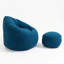 Fauteuil à billes rembourré avec repose-pieds-567656695