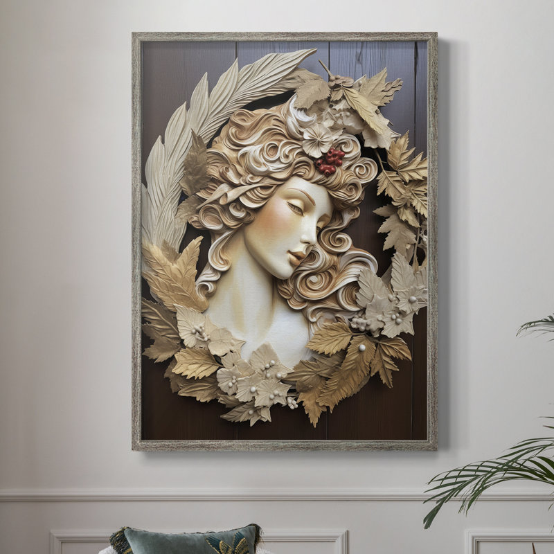 Reproduction d'art encadrée, Noël massif, H 11 po x l 9 po