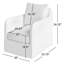 Banks Swivel Slipcovered Armchair-1222924637