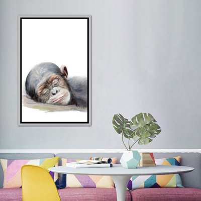 " Sleeping Baby Chimpanzee " by Watercolor Luv