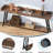 70.9" Extra Long Industrial Console Table, Rustic Brown Sofa Table Behind Couch, Narrow Entryway Hallway Bar Table, Tall Accent Furniture For Living Room