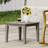 Outdoor Wood Side Table, Grey Finish, Transitional Style, 20X20x15.62, 30Lbs Weight Capacity Grey, Look For , 20"X20"X15.62",
