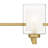 Roseville 4-Light Brushed Gold Bath Light