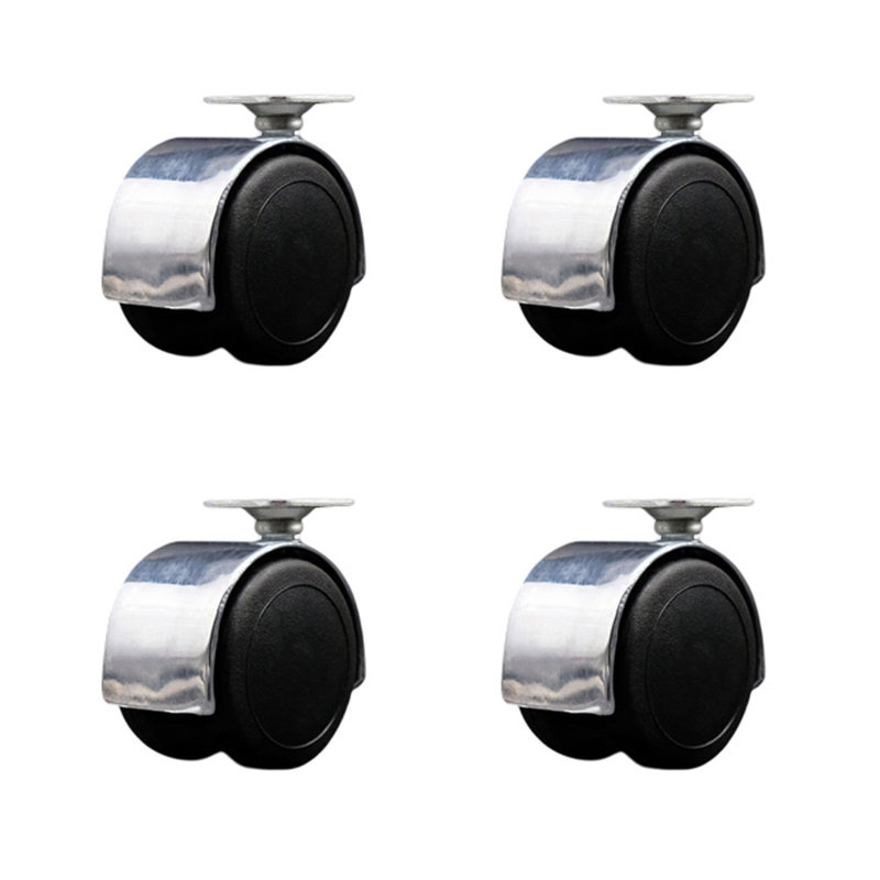 Ensemble de 4 roulettes pour 2 roulettes
