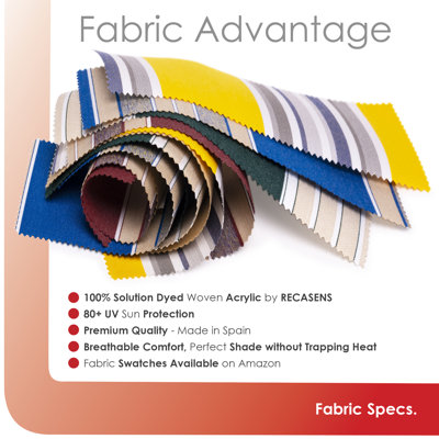 Advaning 12'x10' Manual Patio Retractable Awning