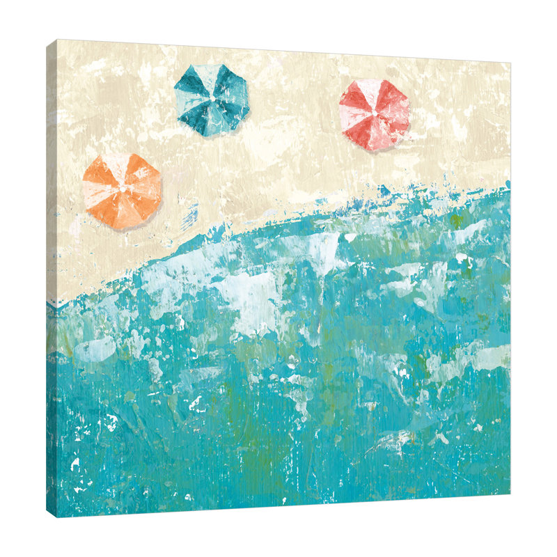 « beach days », impression sur toile, H 12 po x l 12 po x P 1,5 po
