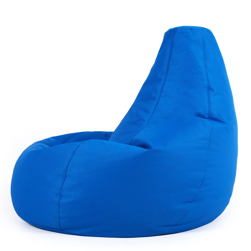 Dalton Water-Resistant High Back Recliner Bean Bag, Blue