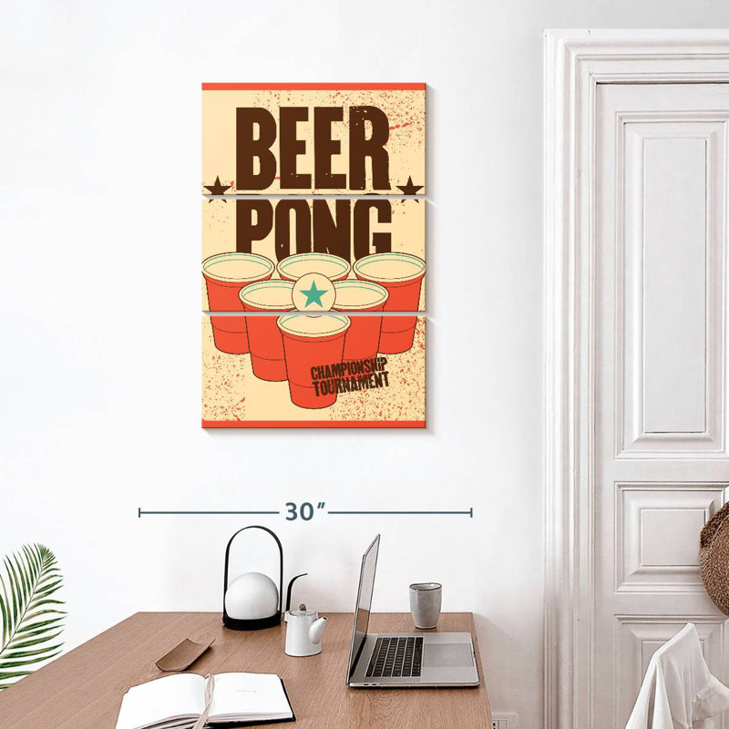Tournoi Tergel Beer Pong, H 32 po x l 20 po