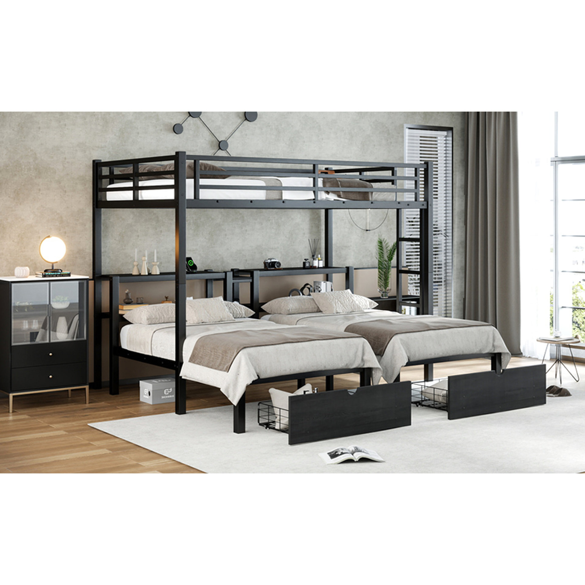 Curated visual reference: Picture Idea: Latitude Run Multi Functional Full Xl Twin Twin Bunk Bed
