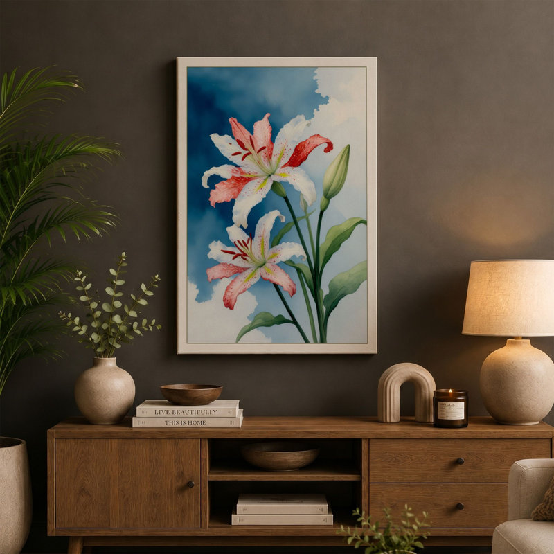 Print, 24x16 - 61.0 x 40.6 cm, Teal Border