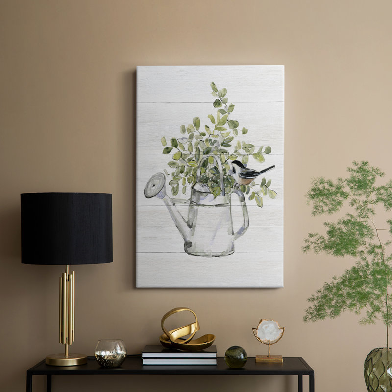Oiseau de jardin II - galerie Cavas sur mesure, H 48 po x l 32 po