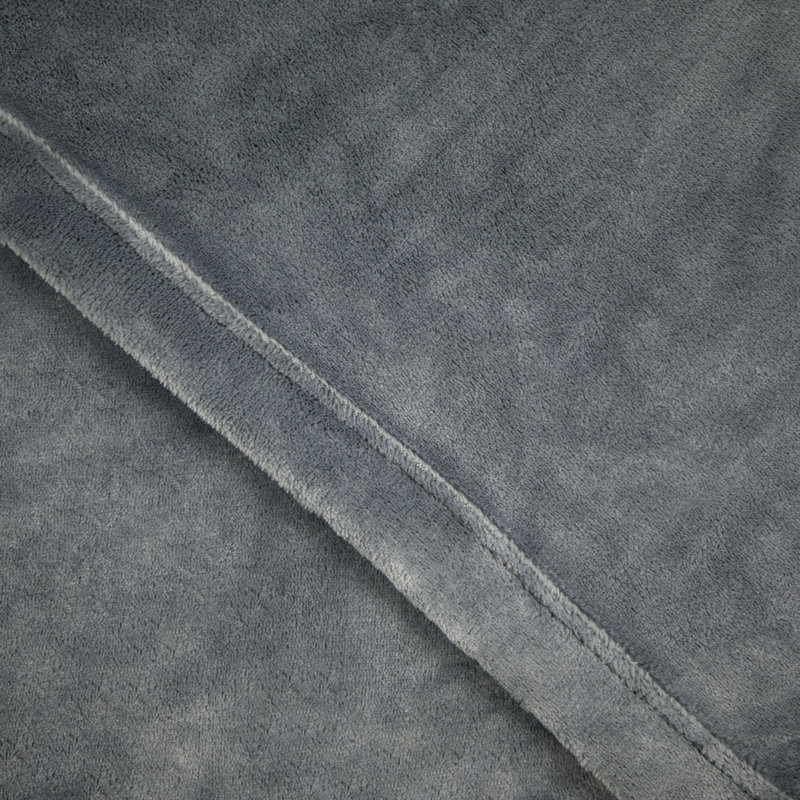 Polyester Machine Woven Sheet Set, California King, Gray