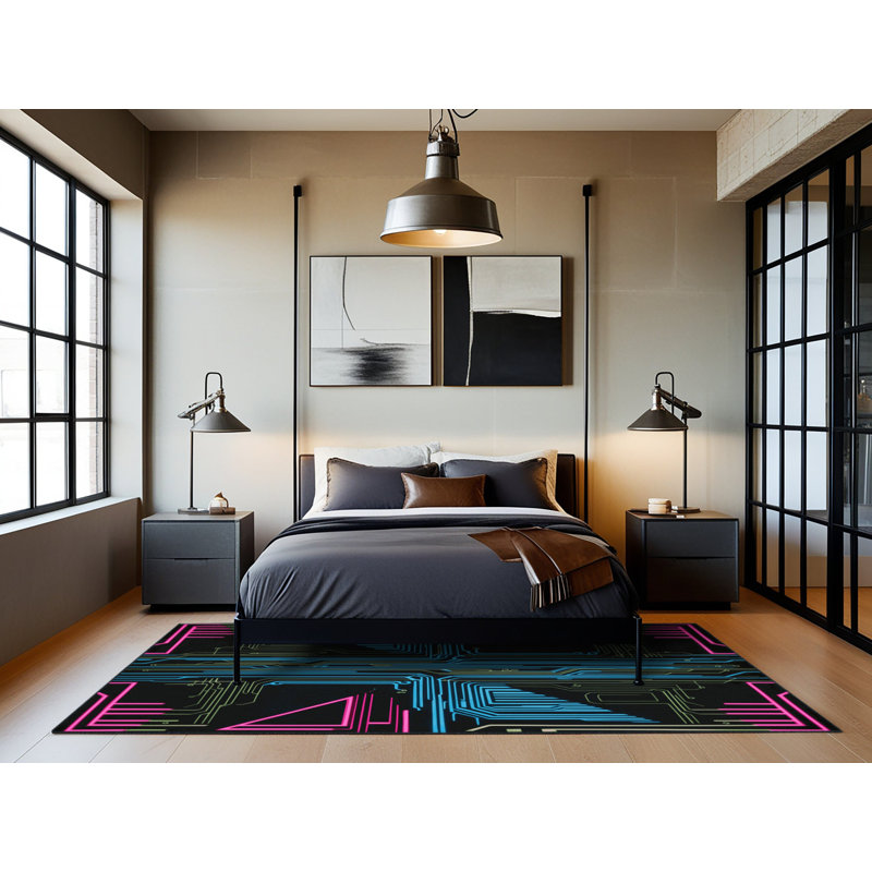 Photon Slice Rug, Round 3'