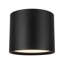 Uma 12-in Black dimmable LED Semi-Flush Mount-1838197055