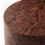 Ensemble de 2 tables basses gigognes rondes, table d'appoint en forme de souche d'arbre, sans assemblage, table d'appoint rustique à grain de tourbillon naturel pour le salon, décor de maison de campagne moderne Wabi-Sabi, pommeau brun