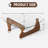 51" Triangle Glass Top Coffee Table With Solid Oak Base, Modern Minimalist Design For Living Room, Scratch-resistant Tempered Glass