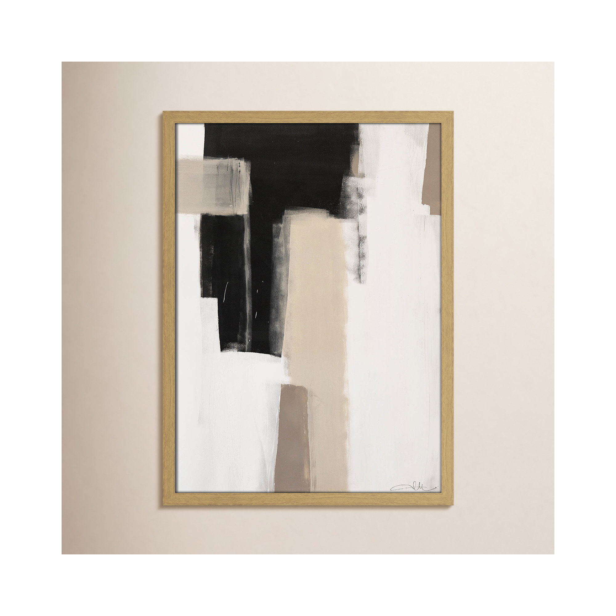Earth Scapes I by Casa Fine Arts, Natural Slim Unmatted Picture Framed, 23" H x 17" W x 1.25" D