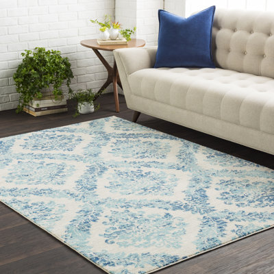 Damask Area Rug