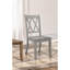 De 2 chaises d'appoint grises, style transitionnel, placage de pin, dossier pour chaise 2 pièces, bois, pièce-298685395