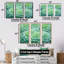 «Green Succulents Bloom», ensemble d'art mural sur toile-1607357947-1607357941