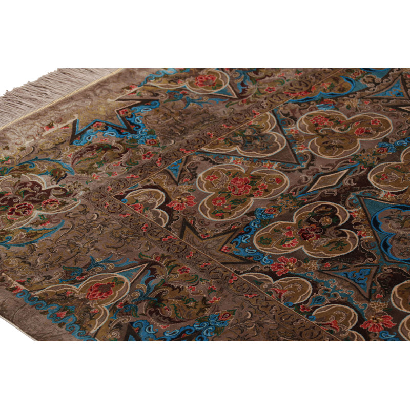 The Jahanshah Collection Handmade Silk Area Rug