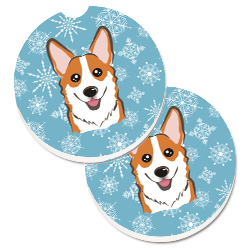 Sous-verre de voiture de neige, Corgi rouge