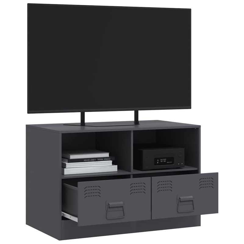 Antwann Unfinished TV Stand for TVs up to 24", Anthracite, 67cm