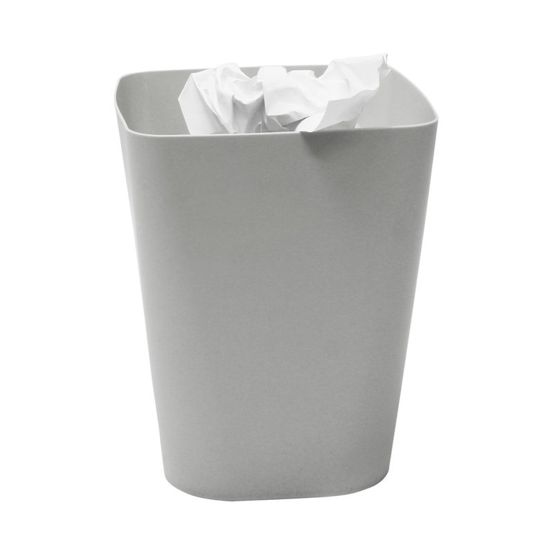 Plastic Open Waste Bin - 41.64L, Grey