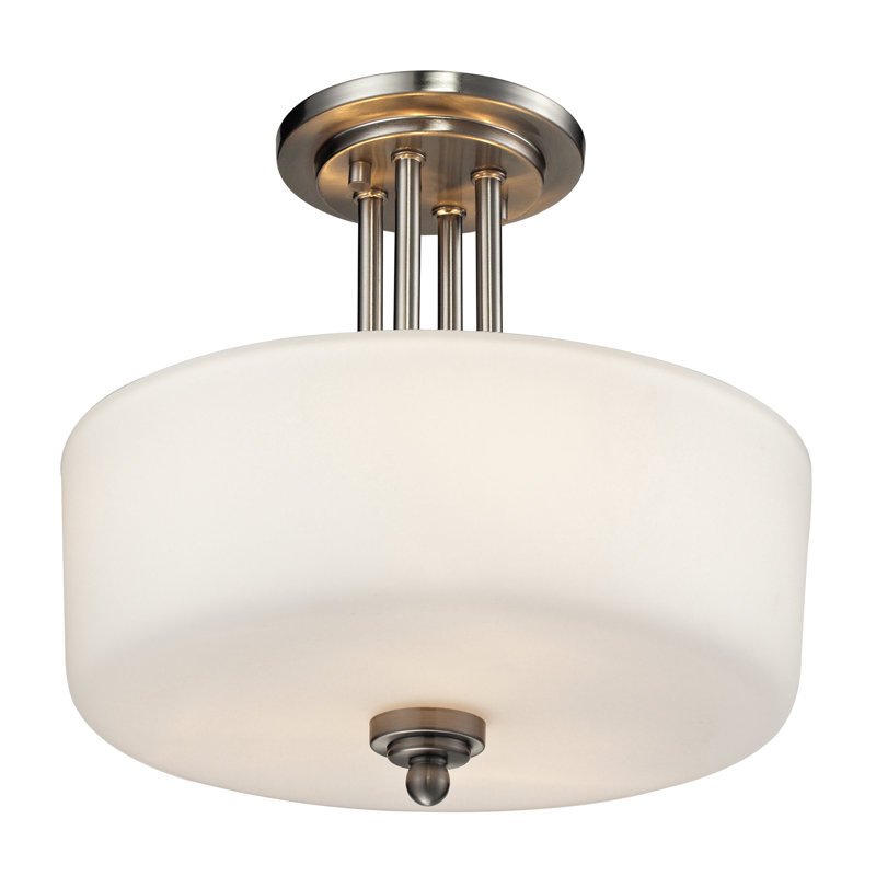 Plafonnier semi-encastré tambour 3 lumières unique Willaims