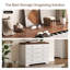 Commode 8 tiroirs l 52 po avec dessus brun noyer