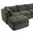 Compression Sectionals Chenille 111.8 Inch Modern L Shape For Home
