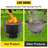 Cube Steel Wood Burning Smokeless