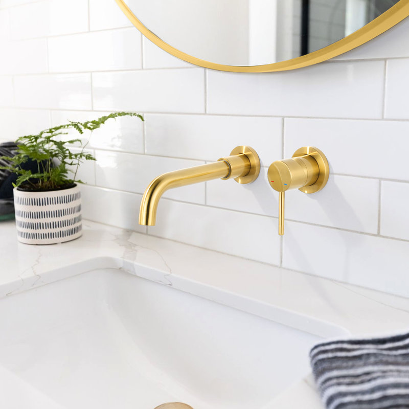 Single-handle Bathroom Faucet, Gold