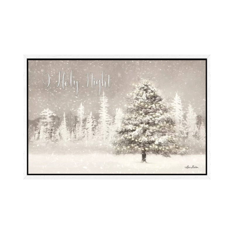 O Holy Night by Lori Deiter - Print on Canvas, 66.04 cm H x 45.72 cm W, White Framed
