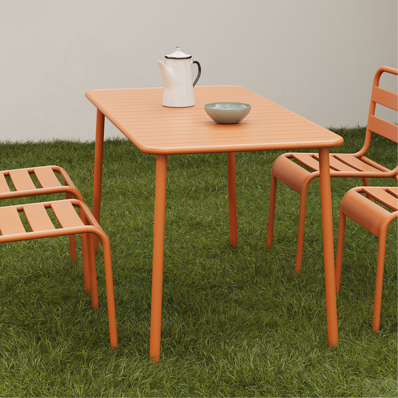 Table de salle à manger d'extérieur (rouge) Sella, Rouge
