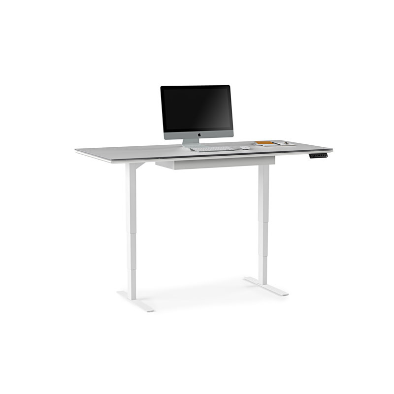 Centro Height Adjustable Computer Desk, 24.75" H x 66" W x 30" D