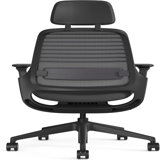 Steelcase Series 1 Frame Graphite With Headrest, 3D Micro Knit