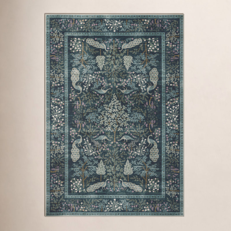 Tapis bleu sarcelle , Rectangle 2 pi x 3 pi
