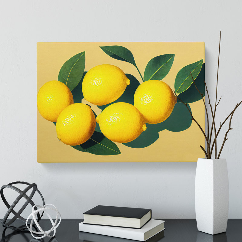 Citrus Fruit Lemons Vol.1 - Wrapped Canvas, 40cm H x 60cm W x 3cm D