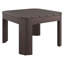 Table d'appoint d'extérieur Kona en bois de teck brun foncé-1963258317