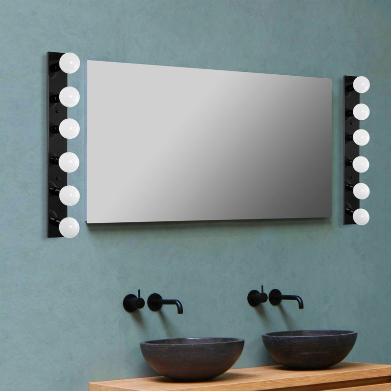 Barre d'éclairage de salle de bain 6 lumières Emlyn