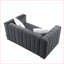 Canapé-lit, velours capitonné Chesterfield Channel moderne, gris ardoise | Gris | Velours