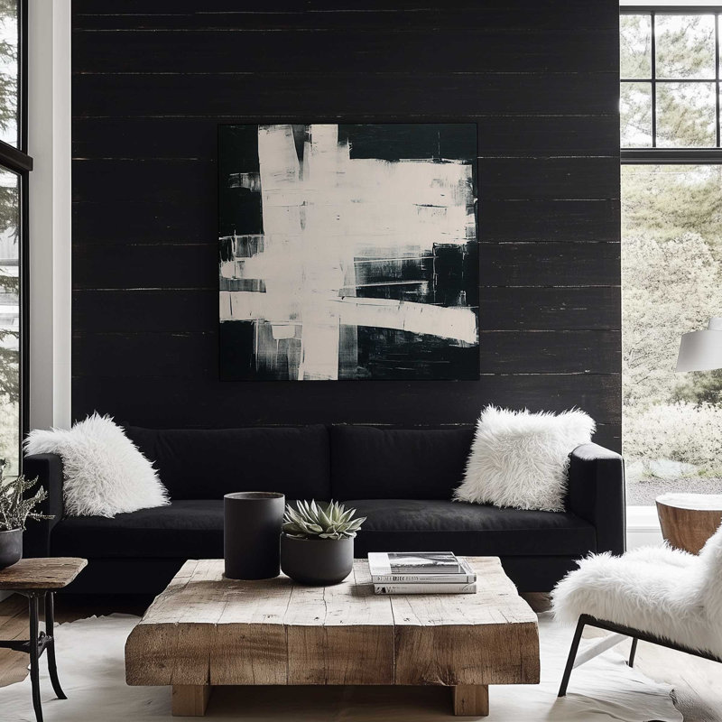Onyx Eclipsed Tangle I, Toile tendue, H 12 po x l 12 po x P 1,25 po, 1