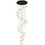 Lustre moderne 20 lumières noir cristal-21469980-61309185
