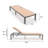 Marlin Modern Aluminum Outdoor Reclining Chaise Lounge - Weather-Resistant Sling Patio Chair for Poolside & Sunbathing-943377676-943377679