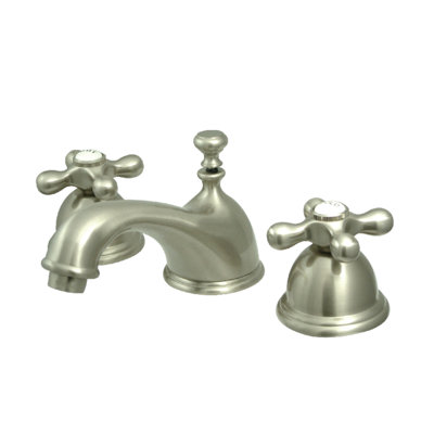 Widespread Bathroom Faucet with Drain Assembly