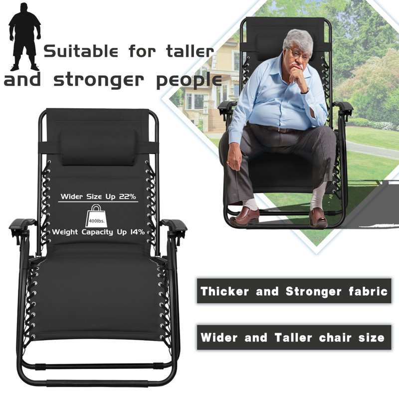 Fauteuil inclinable / pliable Kantzer, Noir