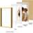 Aluminum Gallery Wall Frame Set Of 10, Including 2Pcs 8X10, 4Pcs 5X7, 4Pcs 4X6 Photo Frames For Wall Or Tabletop Display, Multiple Sizes Picture Frames Collage Wall Decor, Gold